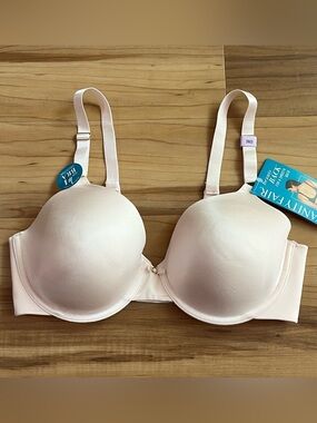 Vanity Fair Beauty Back Bra 36D Light Pink Seamless Underwire T-Shirt Bra NWT
